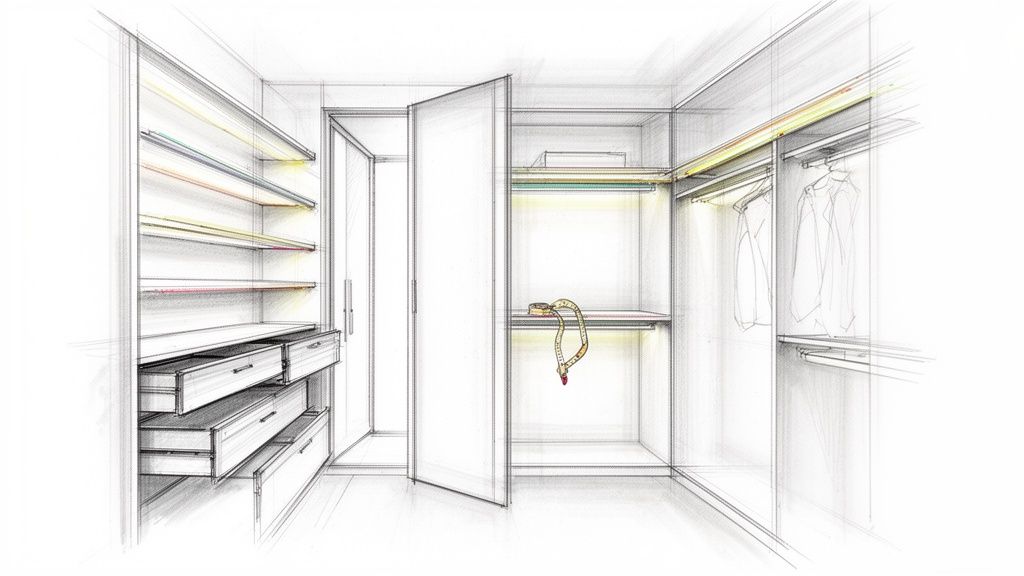 Professionelt snedkerarbejde med specialdesignede skabe og opbevaringsløsninger til hjemmet.