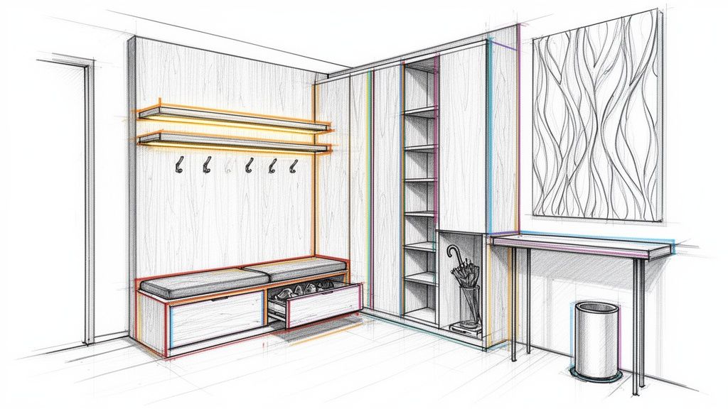 Modul 2: ALT: Skræddersyet snedkerarbejde til hjemmet med moderne design.
