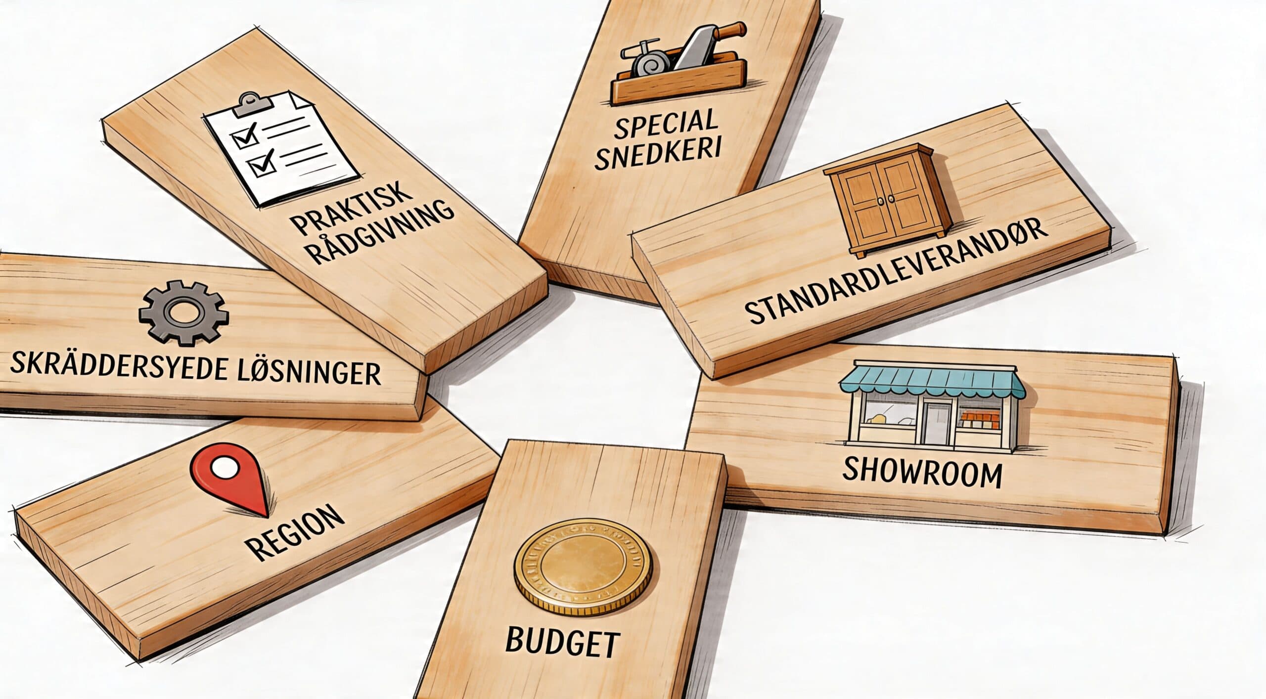 Professionelt snedkerarbejde med fokus på kvalitet og skræddersyede løsninger.