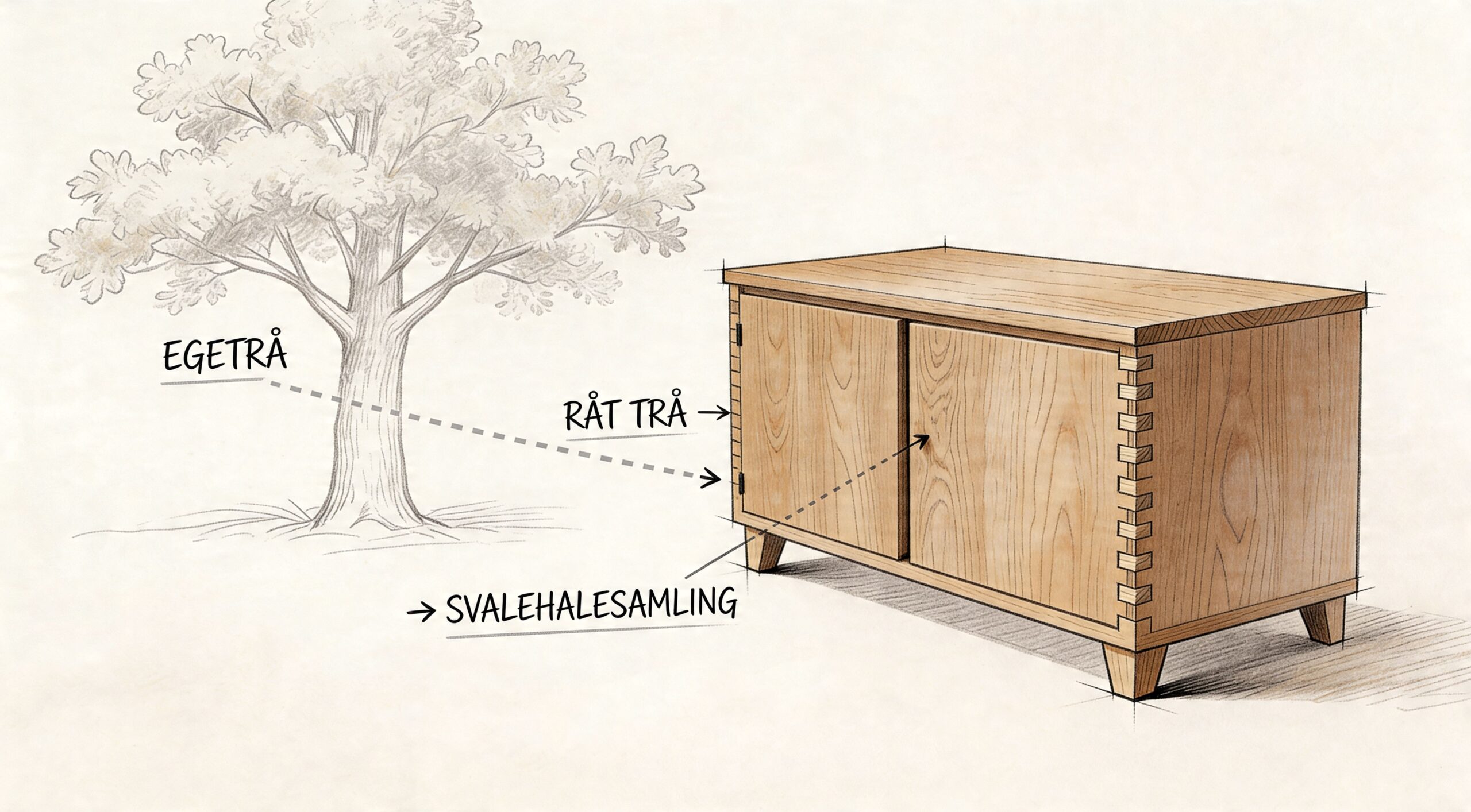 Træskab med snedkerarbejde, håndlavet skab i træ til opbevaring.