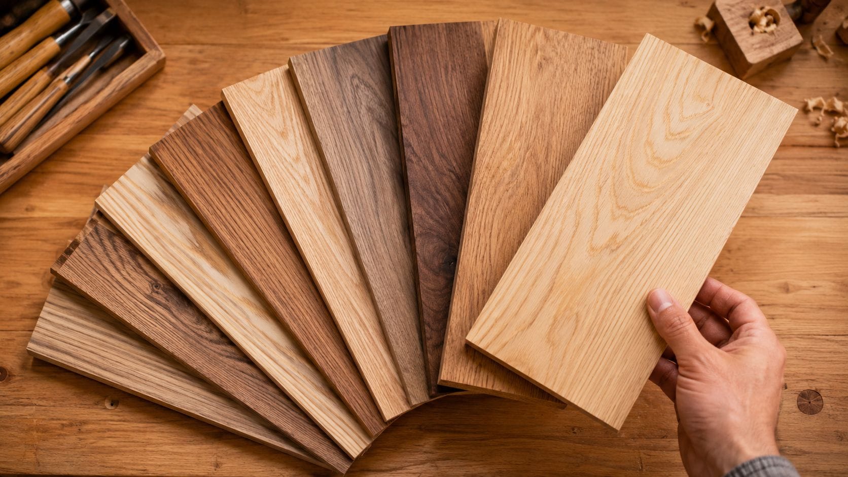 Snedker, snedkerarbejde, træsorter, kvalitetsmaterialer.