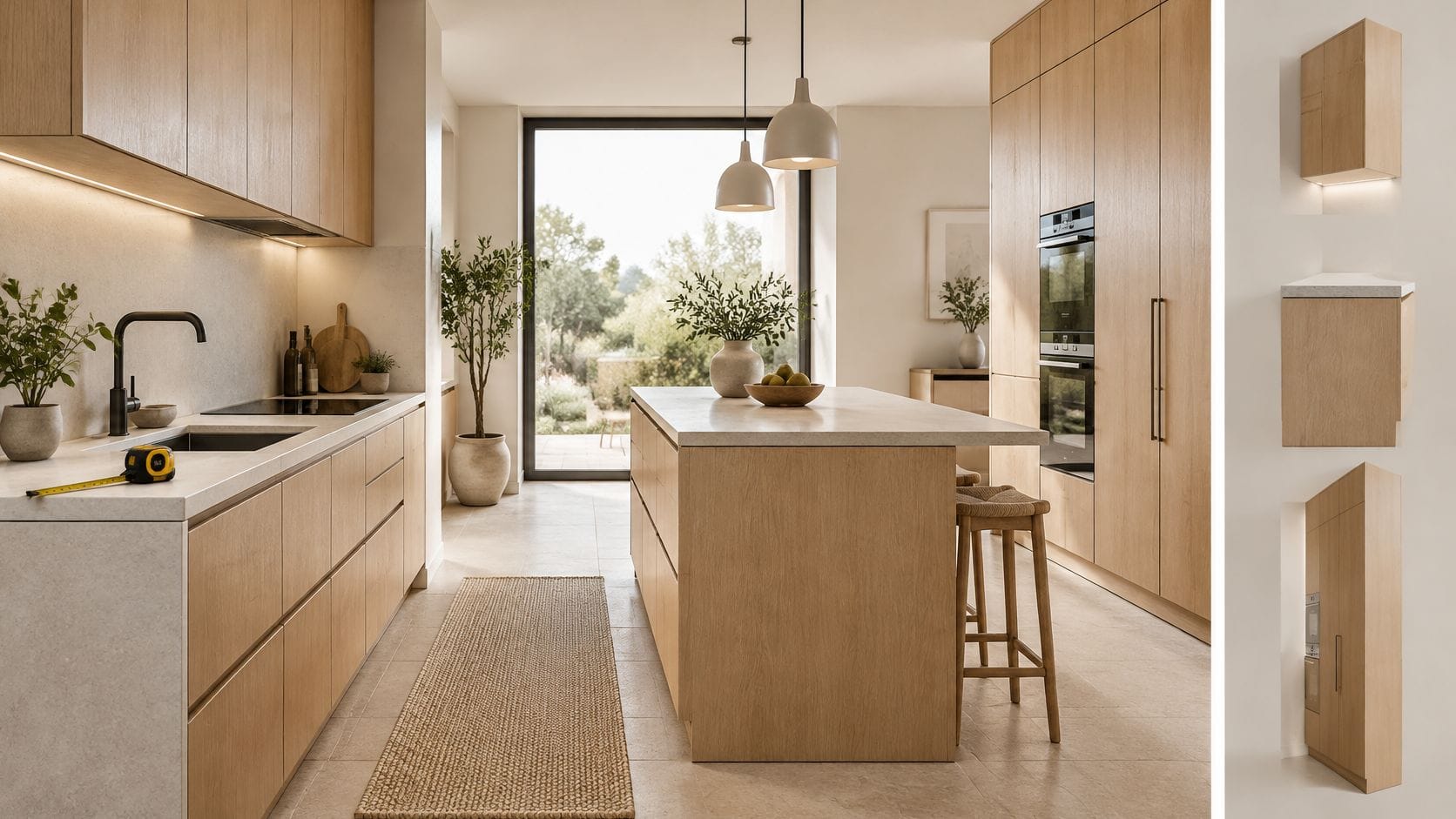 Snedker snedkerarbejde moderne køkken design af Signatur Snedkeri.